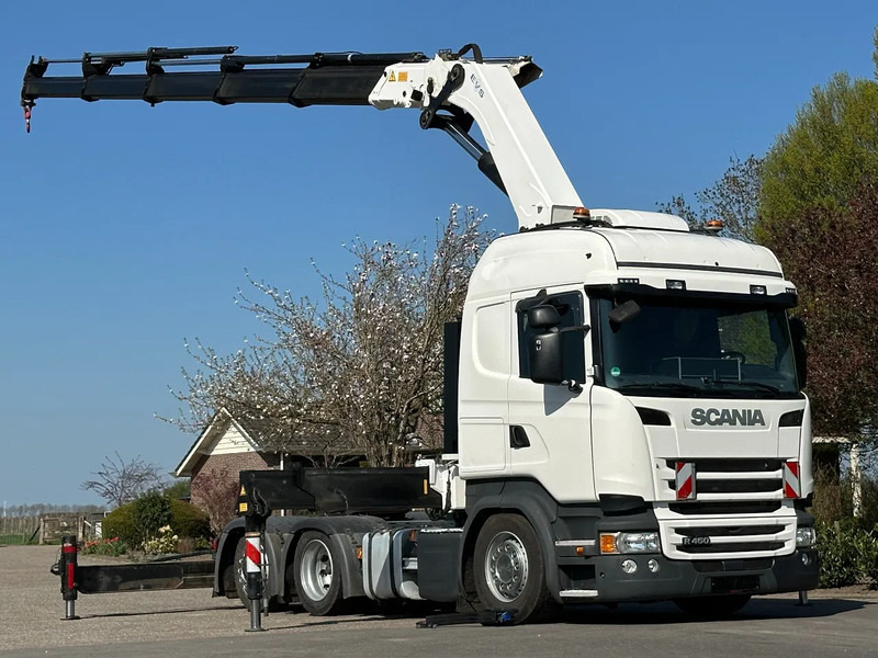 Scania R450 6x2 !!TRACTOR!!!CRANE/GRUE/HMF 50TM!!TOP!EURO6!! - Tegljač: slika 1 Scania R450 6x2 !!TRACTOR!!!CRANE/GRUE/HMF 50TM!!TOP!EURO6!! - Tegljač: slika 1