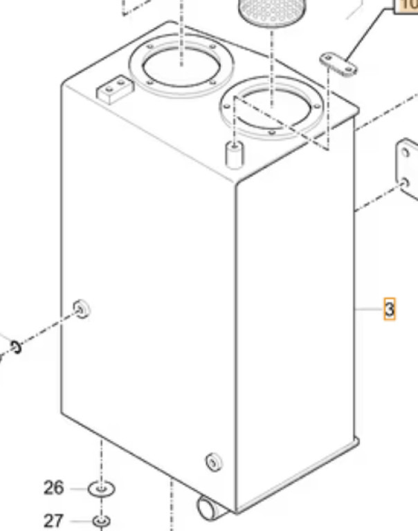 Case 31ML-01017CG - Hidraulični rezervoar za Građevinska mašina: slika 1 Case 31ML-01017CG - Hidraulični rezervoar za Građevinska mašina: slika 1