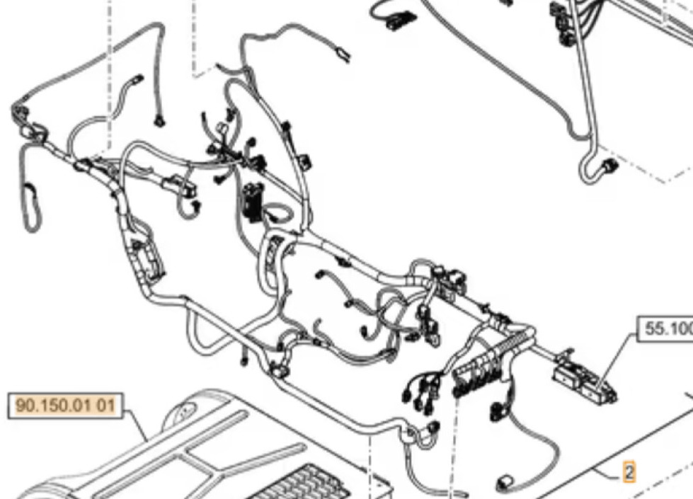 Case 47377806 - 47696871 - Kablovi/ Žičana oprema za Građevinska mašina: slika 1 Case 47377806 - 47696871 - Kablovi/ Žičana oprema za Građevinska mašina: slika 1