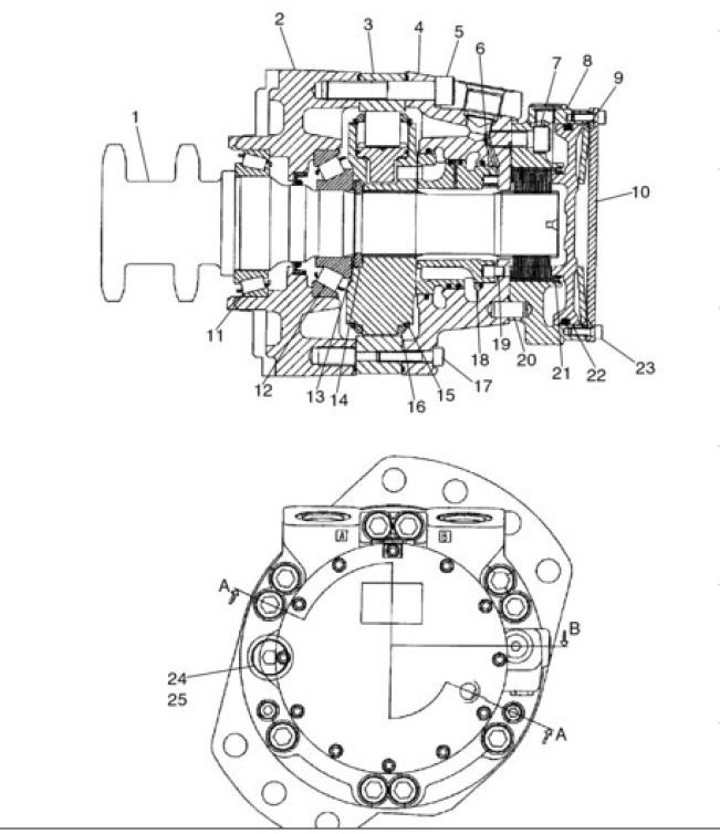 Case 87035343R - Hidraulični motor za Poljoprivredna mašina: slika 1 Case 87035343R - Hidraulični motor za Poljoprivredna mašina: slika 1