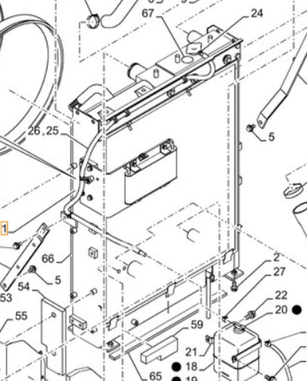 Case KNH12171 - KNH12170 - Radijator za Građevinska mašina: slika 1 Case KNH12171 - KNH12170 - Radijator za Građevinska mašina: slika 1