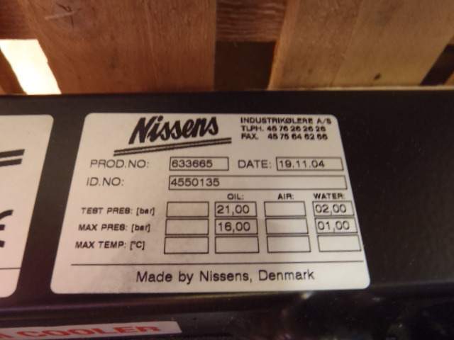 Nissens L10.5 - - Radijator za Građevinska mašina: slika 2 Nissens L10.5 - - Radijator za Građevinska mašina: slika 2