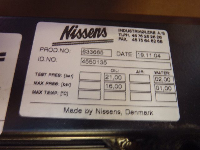 Nissens L10.5 - - Radijator za Građevinska mašina: slika 2 Nissens L10.5 - - Radijator za Građevinska mašina: slika 2