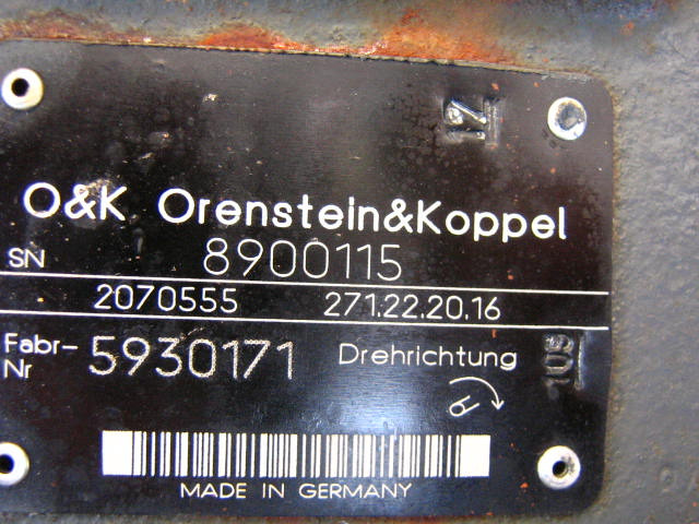 O&K 2070555 - - Hidraulična pumpa za Građevinska mašina: slika 1 O&K 2070555 - - Hidraulična pumpa za Građevinska mašina: slika 1