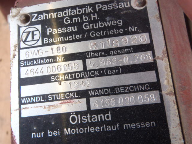 ZF 4644006058 - 4168030058 - Menjač za Građevinska mašina: slika 1 ZF 4644006058 - 4168030058 - Menjač za Građevinska mašina: slika 1