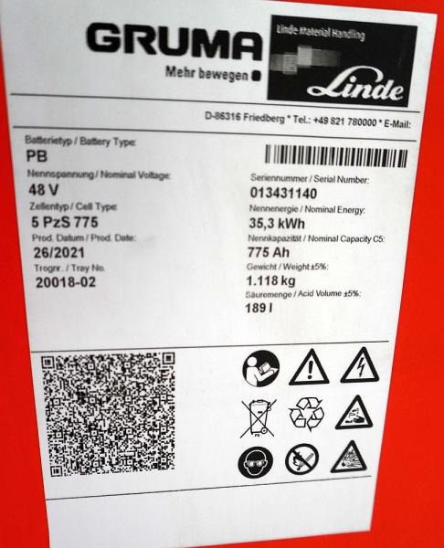 AIM 48 Volt 5 PzS 775 Ah - Baterija: slika 5 AIM 48 Volt 5 PzS 775 Ah - Baterija: slika 5