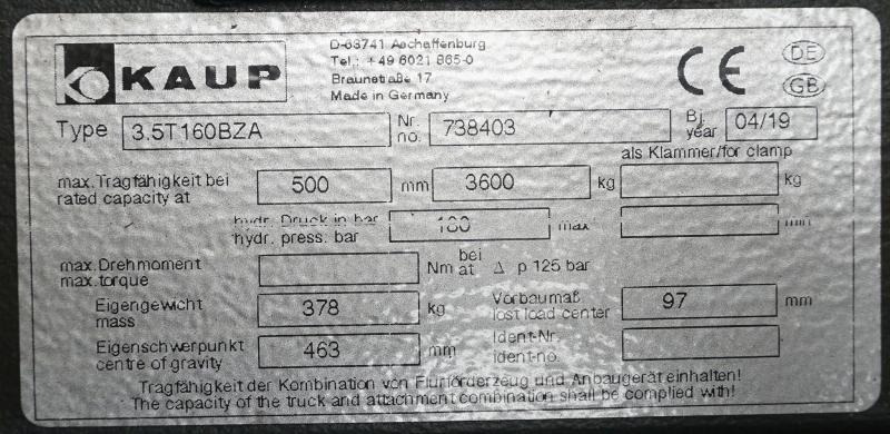 KAUP 3,5T160BZA - Viljuška: slika 5 KAUP 3,5T160BZA - Viljuška: slika 5