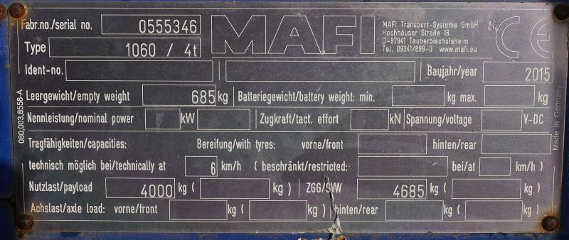 Mafi 1060 / 4t - Plato prikolica: slika 4 Mafi 1060 / 4t - Plato prikolica: slika 4