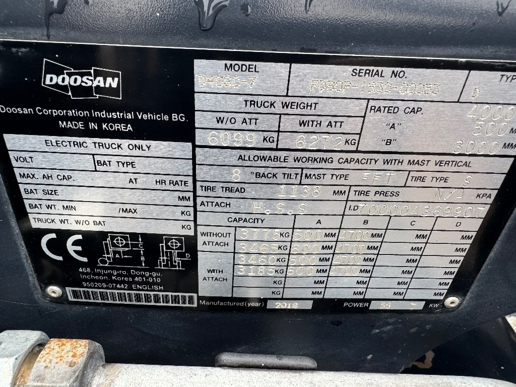 Dizel viljuškar Doosan D 40 SC-7: slika 8