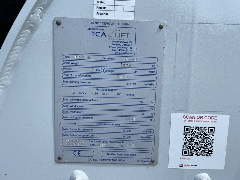 Falcon Spider FS290 - Teleskopska platforma, Pauk platforma: slika 5 Falcon Spider FS290 - Teleskopska platforma, Pauk platforma: slika 5