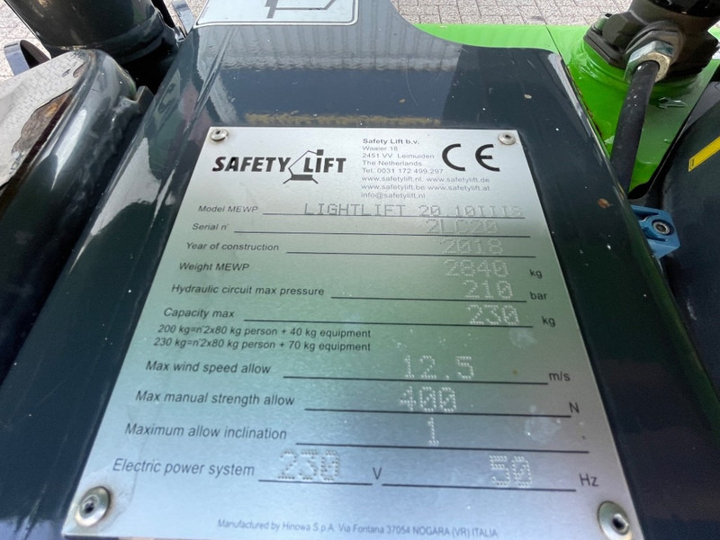 Hinowa Lightlift 20.10 IIIS SOLD - Zglobna platforma: slika 3 Hinowa Lightlift 20.10 IIIS SOLD - Zglobna platforma: slika 3