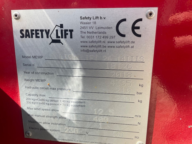 Hinowa Lightlift 26.14 III S - Zglobna platforma: slika 3 Hinowa Lightlift 26.14 III S - Zglobna platforma: slika 3