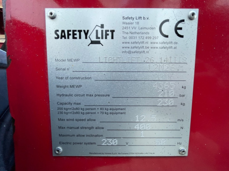 Hinowa Lightlift 26.14 IIIS - Zglobna platforma: slika 3 Hinowa Lightlift 26.14 IIIS - Zglobna platforma: slika 3