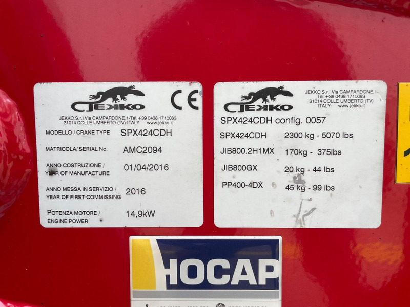 Jekko SPX 424 CDH - Mini kran: slika 3 Jekko SPX 424 CDH - Mini kran: slika 3