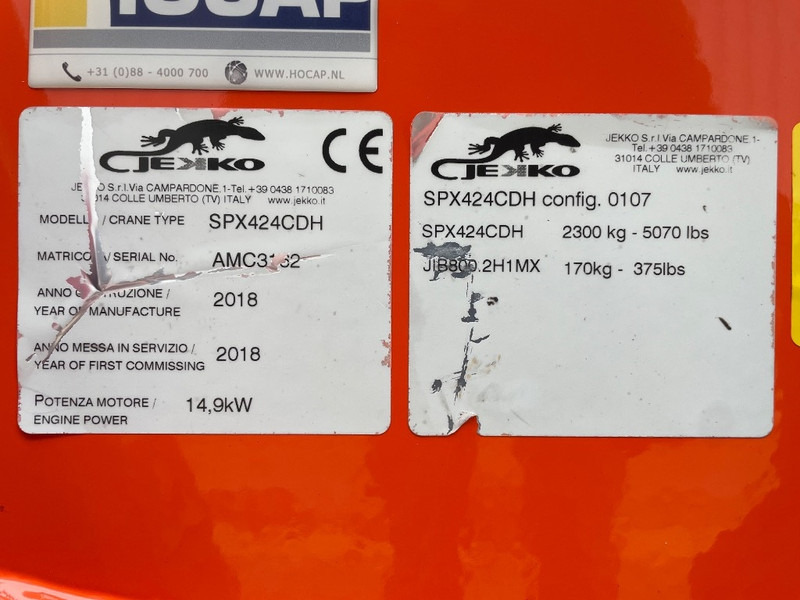 Jekko SPX 424 CDH - Mini kran: slika 3 Jekko SPX 424 CDH - Mini kran: slika 3