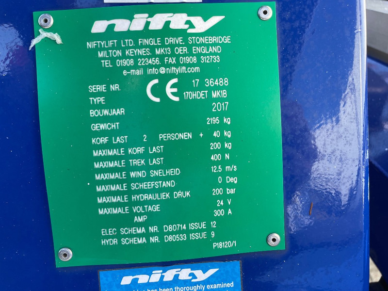 Niftylift 170 H D E T - Prikolična radna platforma: slika 3 Niftylift 170 H D E T - Prikolična radna platforma: slika 3