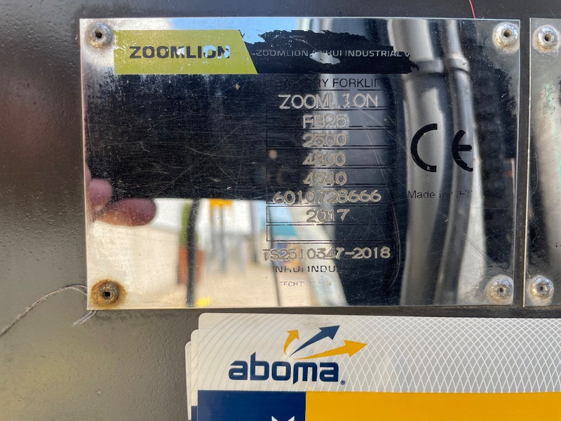 Zoomlion FB 25 Z - Električni viljuškar: slika 3 Zoomlion FB 25 Z - Električni viljuškar: slika 3