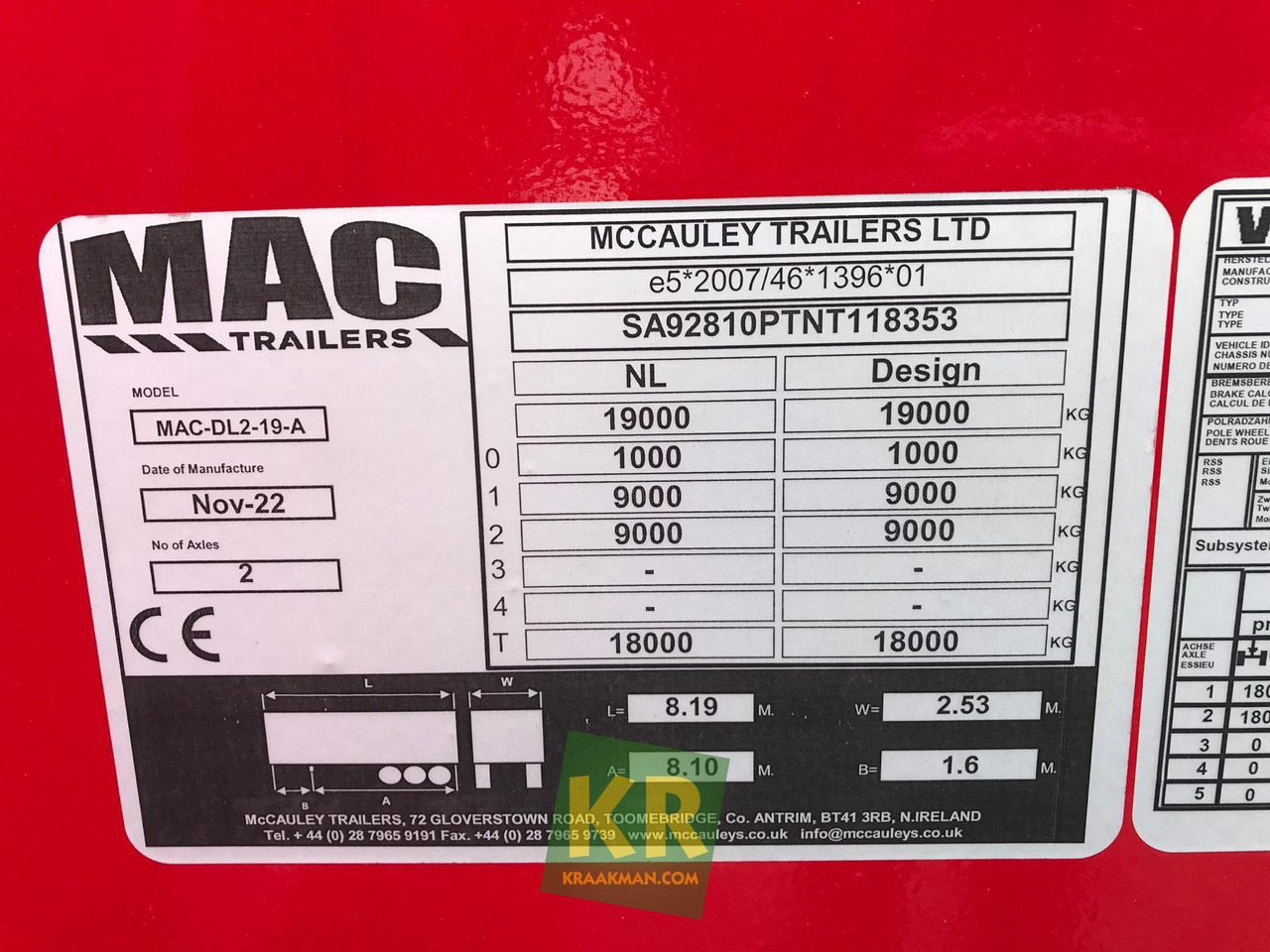 16 PREMIUM MAC Trailers - Niska prikolica za prevoz: slika 3 16 PREMIUM MAC Trailers - Niska prikolica za prevoz: slika 3
