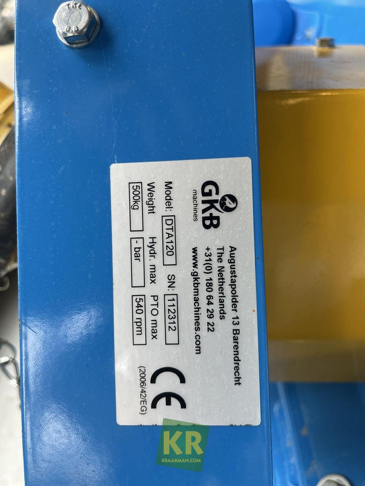 GKB DTA120 diepbeluchter - Oprema za obradu zemljišta: slika 2 GKB DTA120 diepbeluchter - Oprema za obradu zemljišta: slika 2