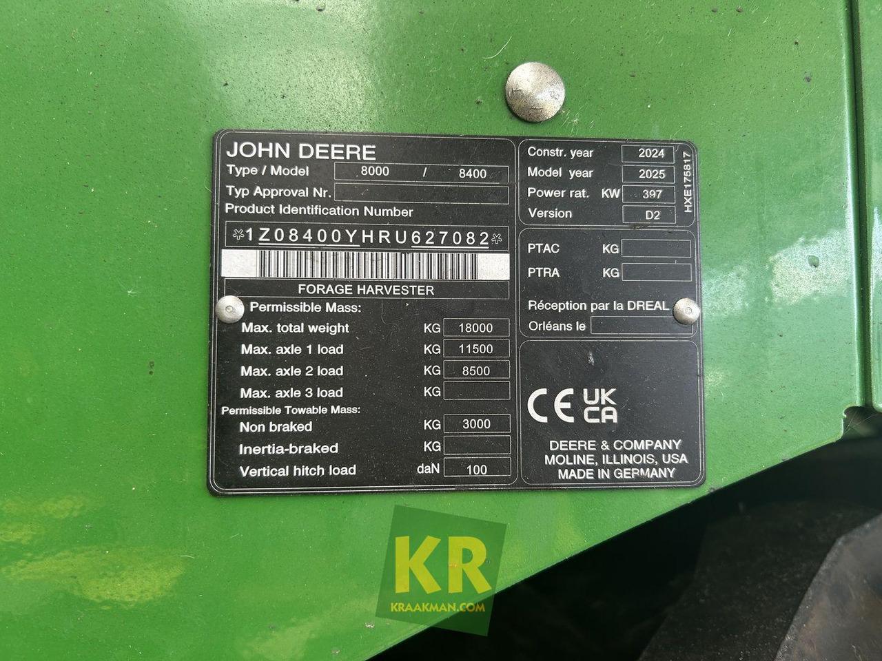 John Deere 8400 - Kombajn za stočnu hranu: slika 3 John Deere 8400 - Kombajn za stočnu hranu: slika 3