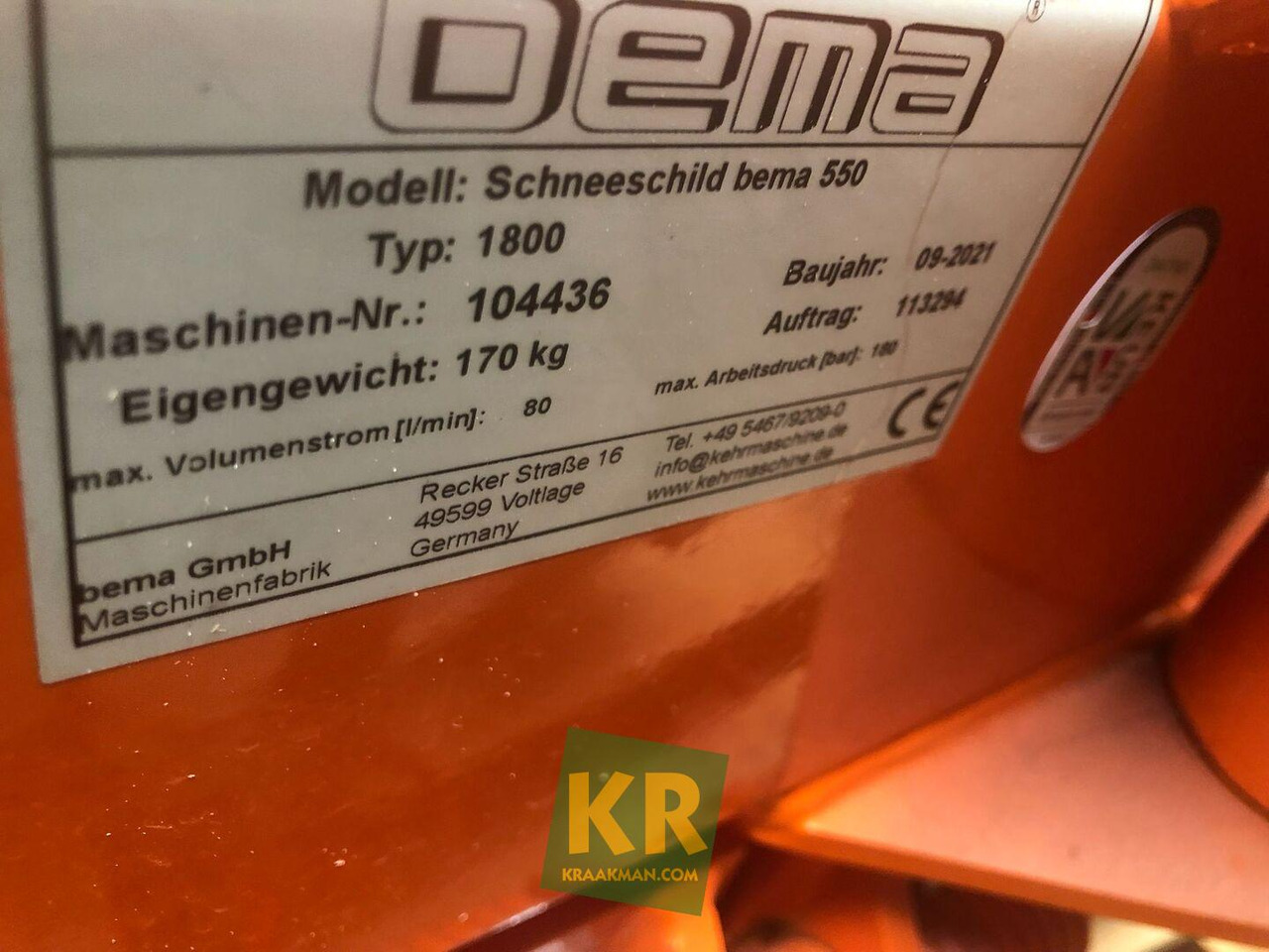 VEEGMACHINE BEMA Bema - Raonik za sneg: slika 1 VEEGMACHINE BEMA Bema - Raonik za sneg: slika 1