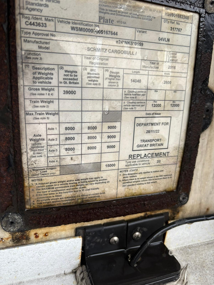 Schmitz Cargobull 2016 TK SLXe 300 – BTK110 - Poluprikolica hladnjače: slika 5 Schmitz Cargobull 2016 TK SLXe 300 – BTK110 - Poluprikolica hladnjače: slika 5
