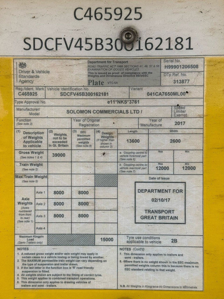 Solomon 2017 Vector 1950 MT - Poluprikolica hladnjače: slika 3 Solomon 2017 Vector 1950 MT - Poluprikolica hladnjače: slika 3