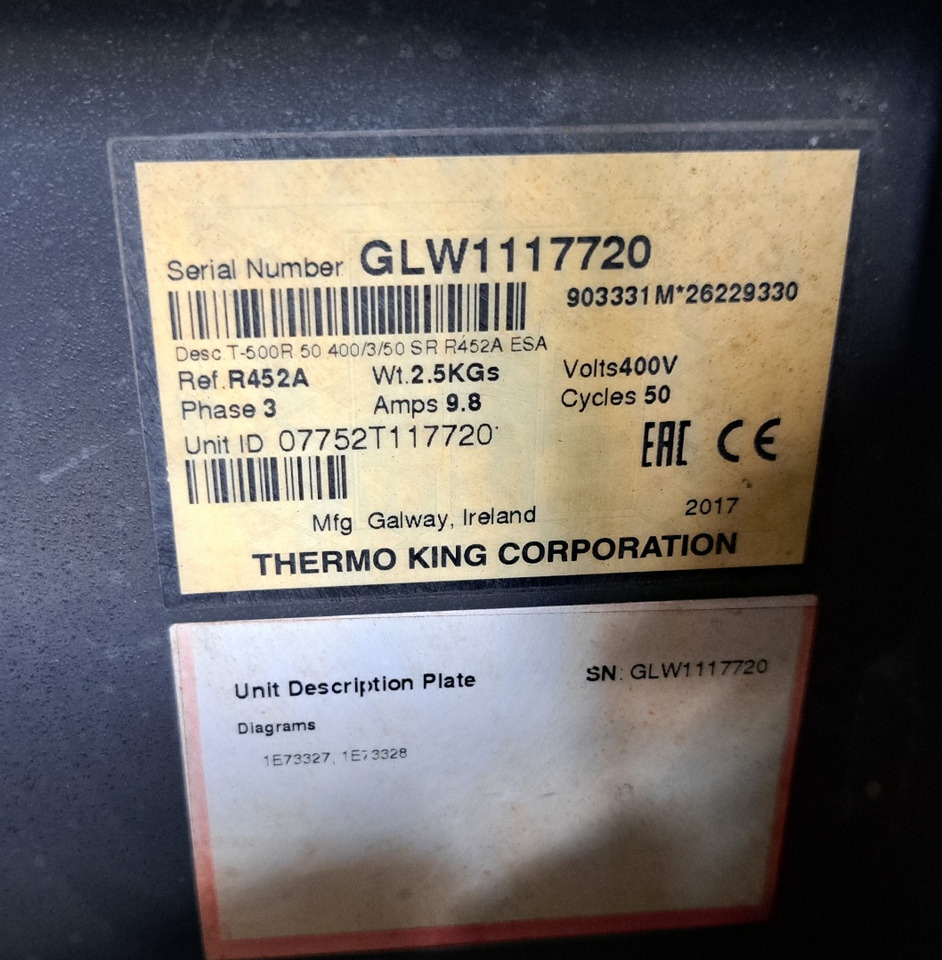 Thermo King T-500 S/N : GLW1117720 - Frižider: slika 2 Thermo King T-500 S/N : GLW1117720 - Frižider: slika 2