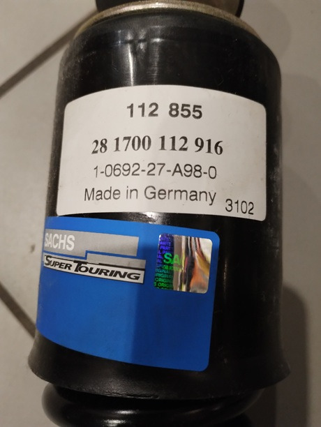 AMORTYZATOR KABINY MAN F90 F2000 112855 SACHS 81417226033 - Oslanjanje kabine: slika 2 AMORTYZATOR KABINY MAN F90 F2000 112855 SACHS 81417226033 - Oslanjanje kabine: slika 2