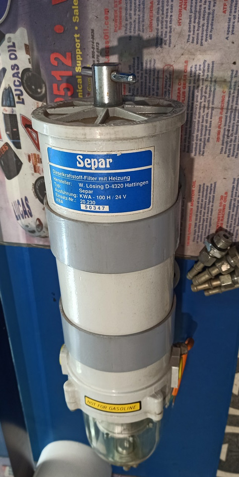 Fuel water separator SEPAR KWA 100H 24V - Obrada goriva/ Dostava goriva za Druga mašina: slika 4 Fuel water separator SEPAR KWA 100H 24V - Obrada goriva/ Dostava goriva za Druga mašina: slika 4