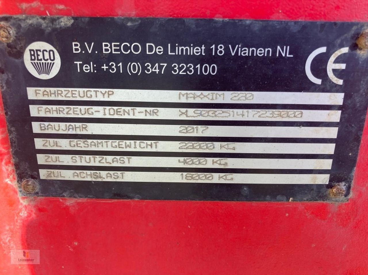 Beco maxxim 220 - Traktorska prikolica za farmu/ Kiper: slika 5 Beco maxxim 220 - Traktorska prikolica za farmu/ Kiper: slika 5