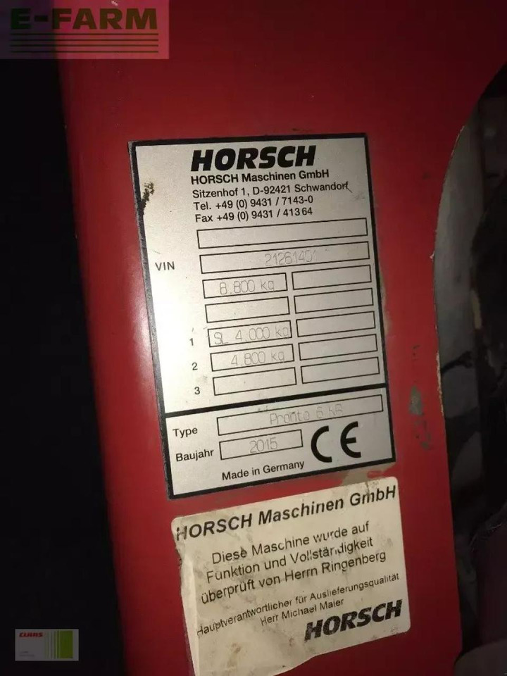 Horsch pronto 6 kr - Kombinovana mašina za setvu: slika 2 Horsch pronto 6 kr - Kombinovana mašina za setvu: slika 2