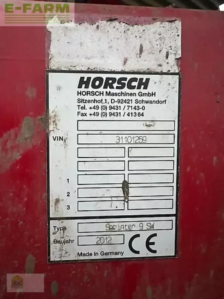 Horsch sprinter 9 sw - Kombinovana mašina za setvu: slika 2 Horsch sprinter 9 sw - Kombinovana mašina za setvu: slika 2