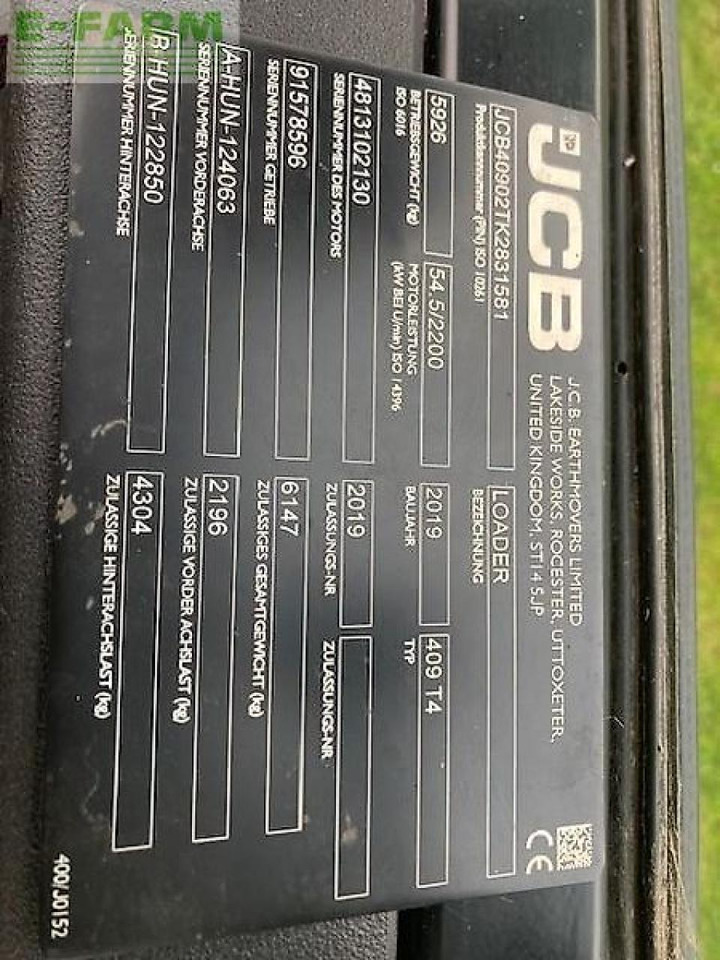 JCB 409 - Mini bager: slika 1 JCB 409 - Mini bager: slika 1