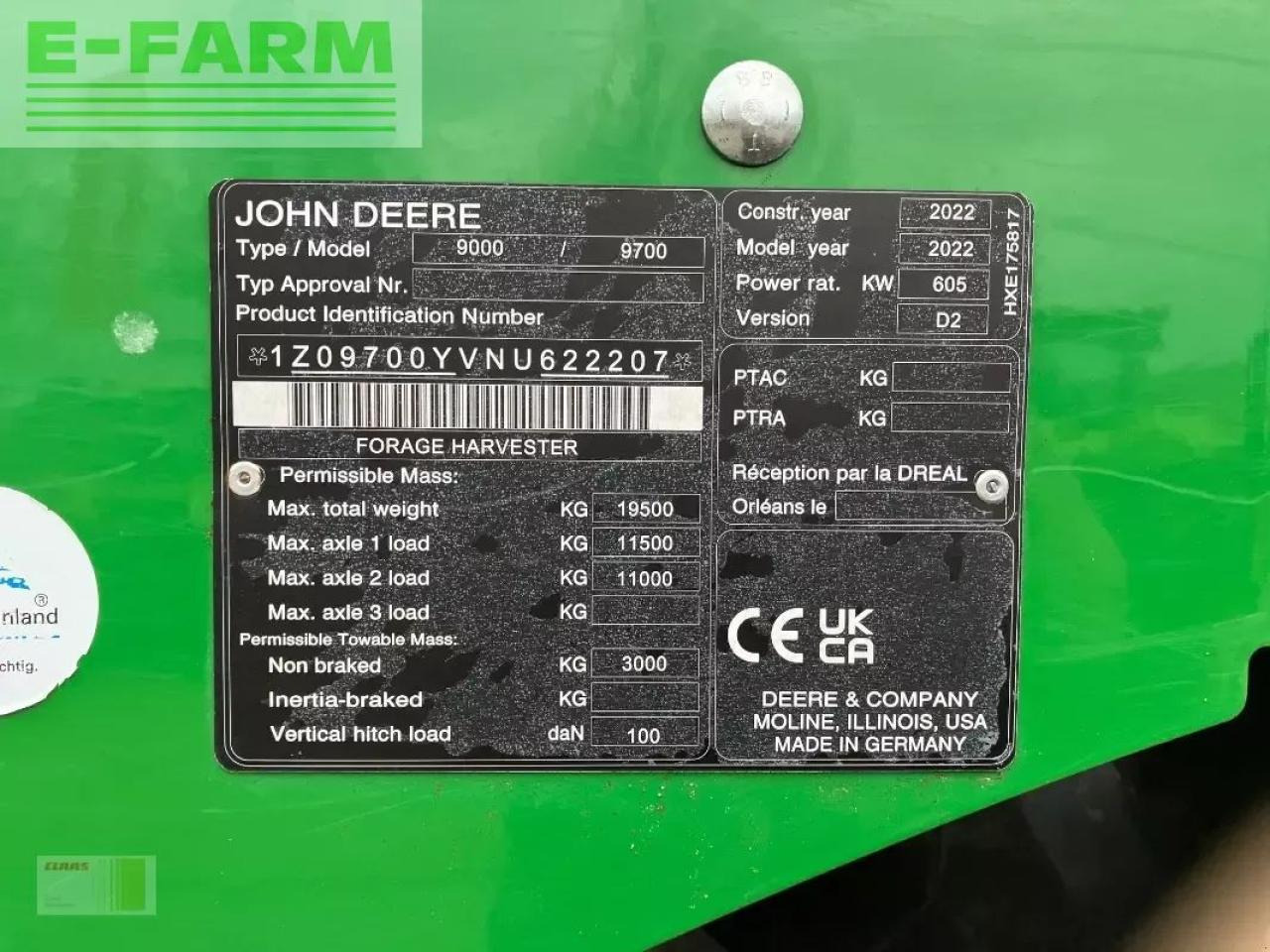John Deere 9700i - Kombajn za stočnu hranu: slika 3 John Deere 9700i - Kombajn za stočnu hranu: slika 3