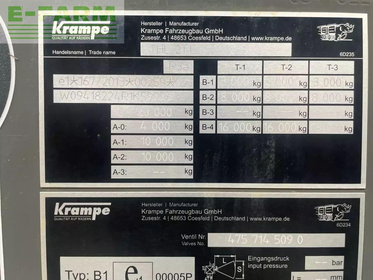 Krampe thl 21l - Traktorska prikolica za farmu/ Kiper: slika 4 Krampe thl 21l - Traktorska prikolica za farmu/ Kiper: slika 4