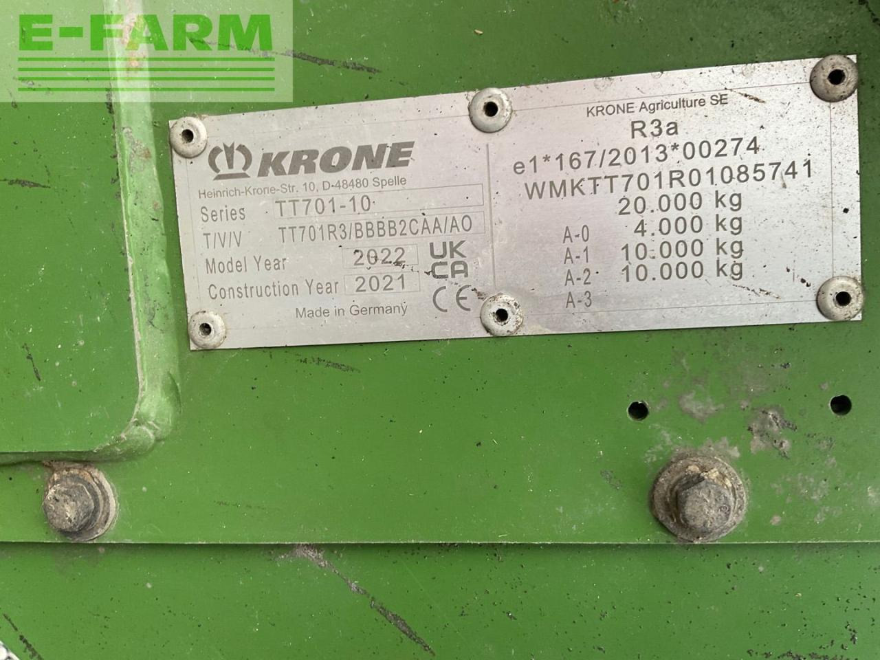 Traktorska prikolica za farmu/ Kiper Krone TX 460 GL: slika 9