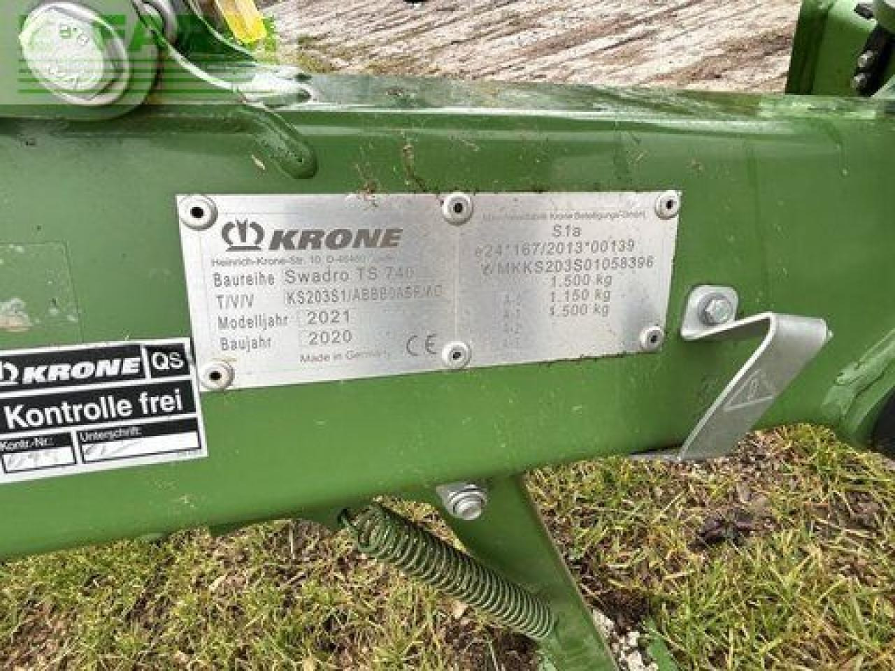 Krone swadro ts 740 - Prevrtač/ Grabuljač: slika 4 Krone swadro ts 740 - Prevrtač/ Grabuljač: slika 4