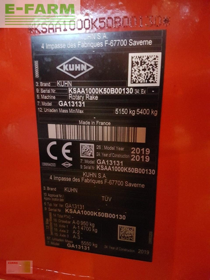 Prevrtač/ Grabuljač Kuhn ga 13131: slika 9