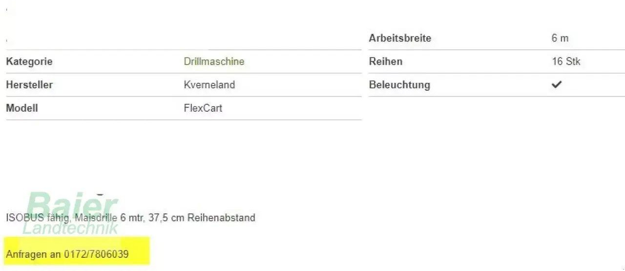 Kverneland flexcard - Mašina za preciznu setvu: slika 3 Kverneland flexcard - Mašina za preciznu setvu: slika 3