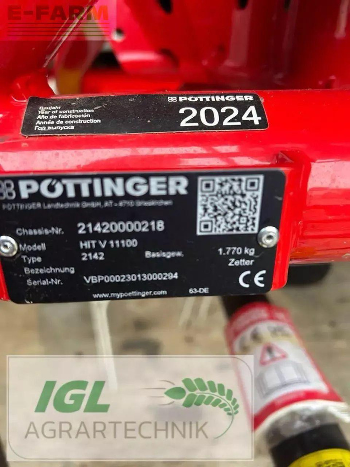 Pöttinger hit v 11100 - Prevrtač/ Grabuljač: slika 5 Pöttinger hit v 11100 - Prevrtač/ Grabuljač: slika 5
