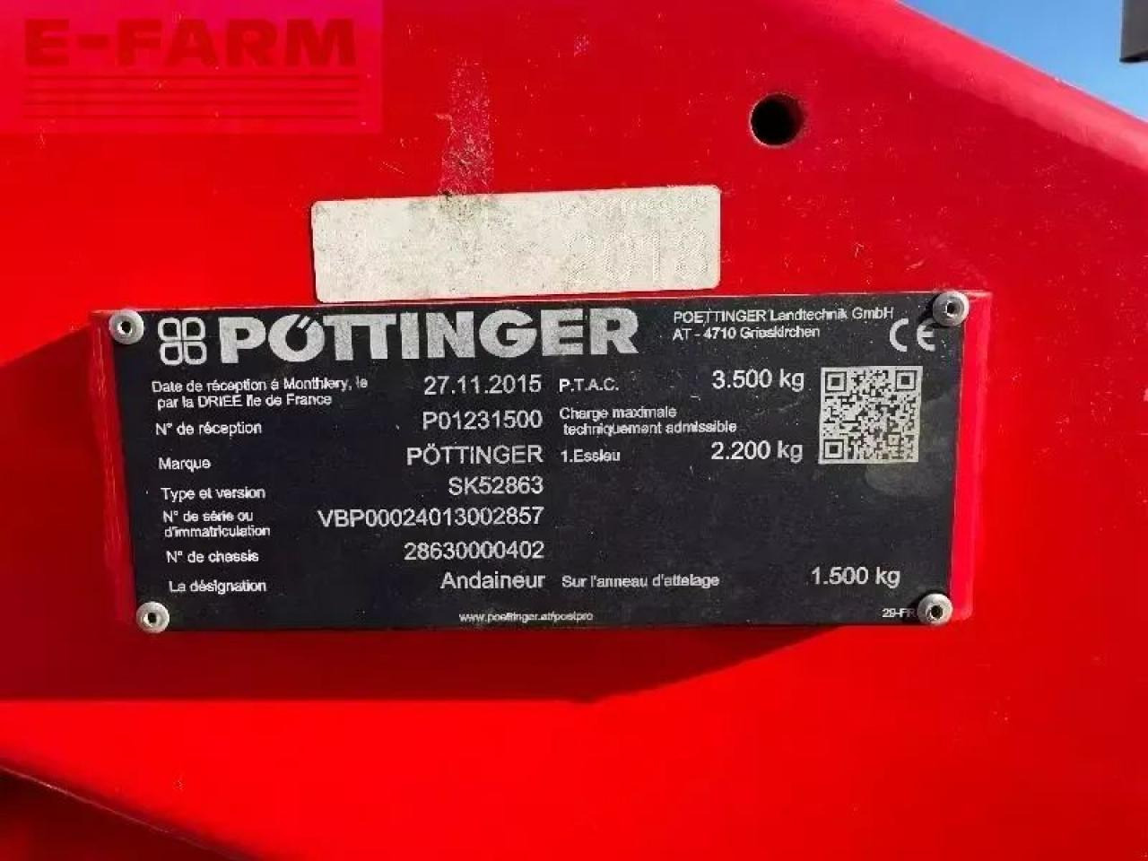 Prevrtač/ Grabuljač Pöttinger top 812: slika 6 Prevrtač/ Grabuljač Pöttinger top 812: slika 6