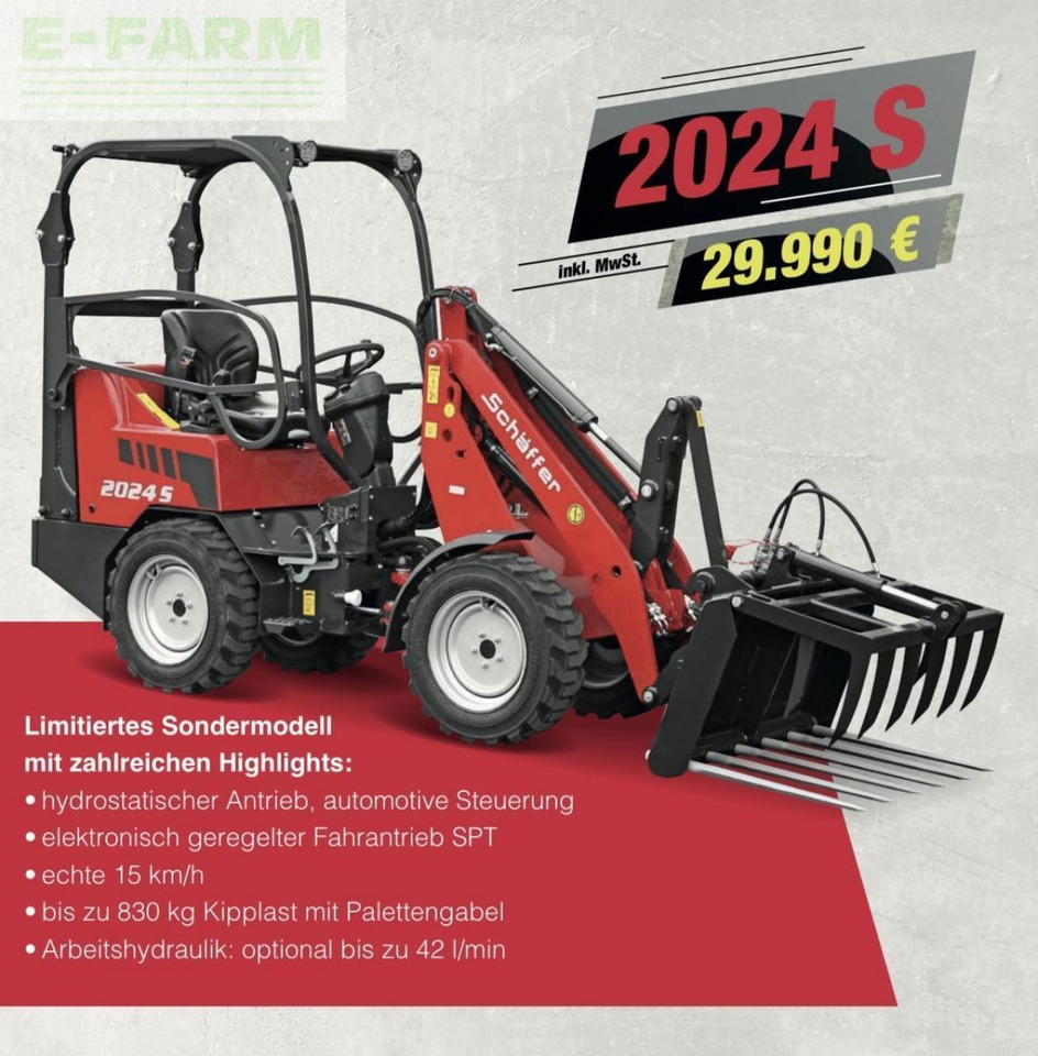 Schäffer 2024 s - aktion - Mini bager: slika 1 Schäffer 2024 s - aktion - Mini bager: slika 1