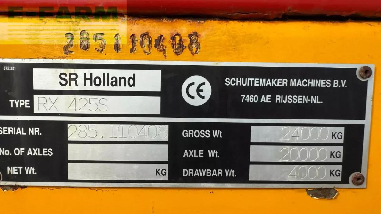 Schuitemaker SR Holland rapide 2085 - Prikolica sa automatskim punjenjem: slika 5 Schuitemaker SR Holland rapide 2085 - Prikolica sa automatskim punjenjem: slika 5