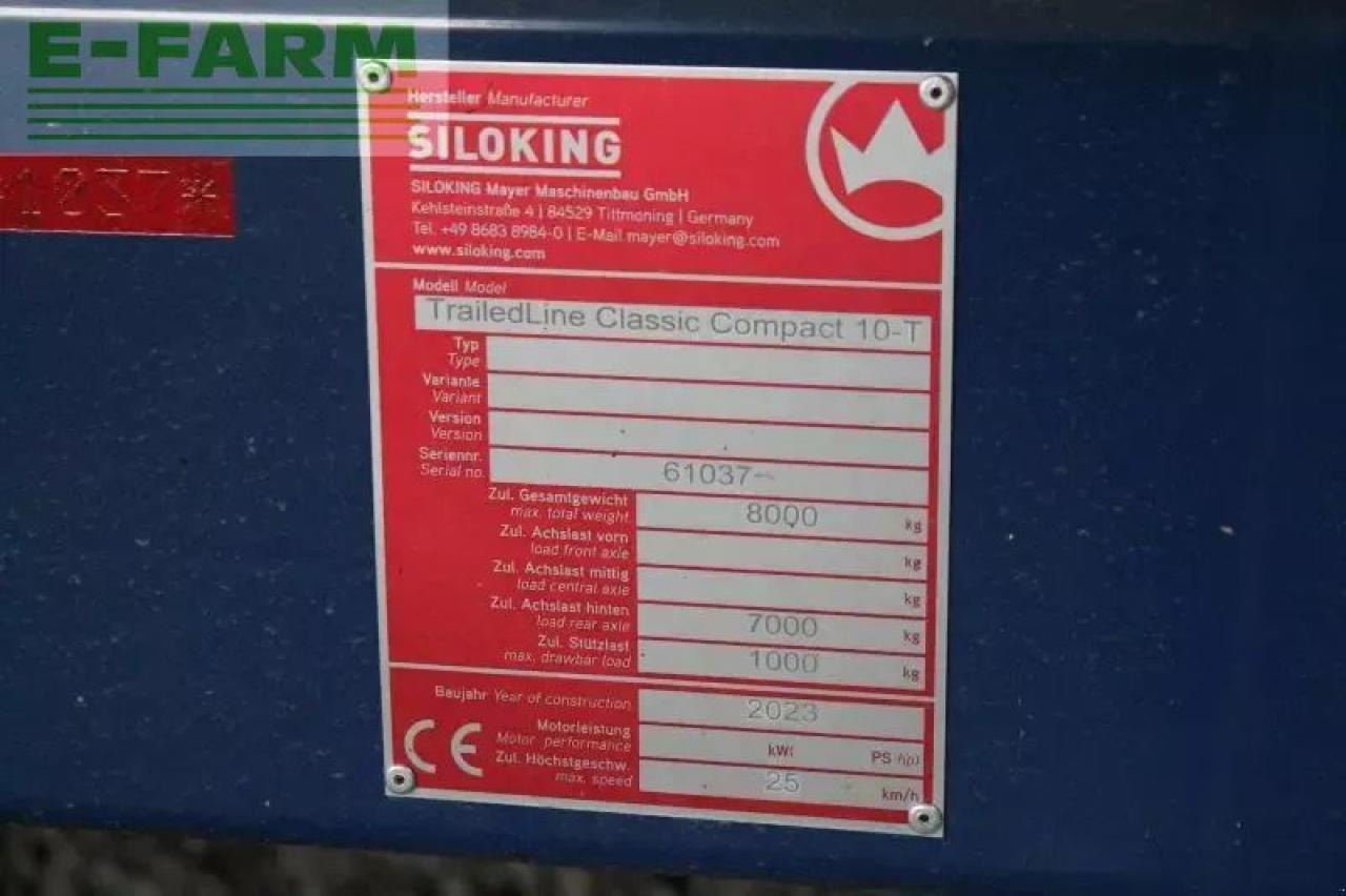 Siloking trailedline classic compact 10 - Oprema za stoku: slika 2 Siloking trailedline classic compact 10 - Oprema za stoku: slika 2