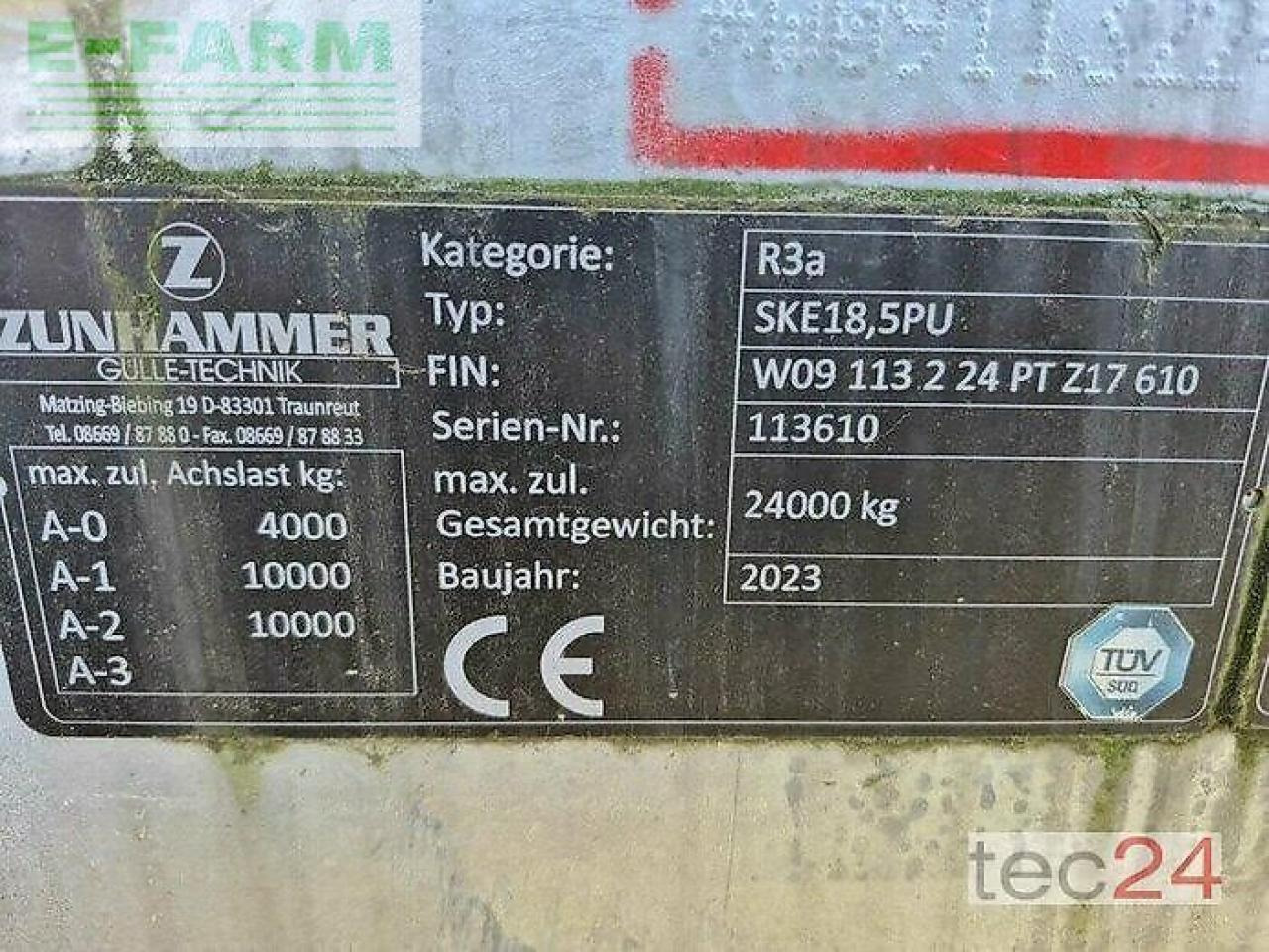Zunhammer sek 18,5 pu 16,5 m glidefix - Oprema za đubrenje: slika 4 Zunhammer sek 18,5 pu 16,5 m glidefix - Oprema za đubrenje: slika 4