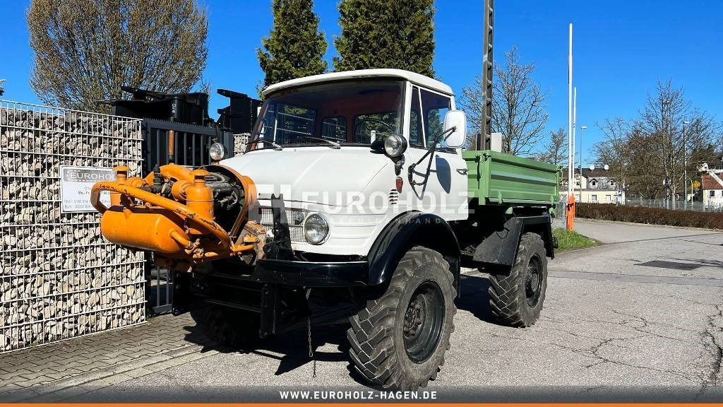 Unimog 406 Allrad Zapfwelle Luftkompressor Pritsche AHK - Kamion sa golom šasijom i zatvorenom kabinom: slika 1 Unimog 406 Allrad Zapfwelle Luftkompressor Pritsche AHK - Kamion sa golom šasijom i zatvorenom kabinom: slika 1