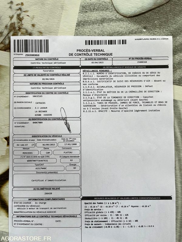 CAMION PLATEAU MERCEDES 15T - 2000 - Kamion sa tovarnim sandukom, Kamion sa dizalicom: slika 5 CAMION PLATEAU MERCEDES 15T - 2000 - Kamion sa tovarnim sandukom, Kamion sa dizalicom: slika 5