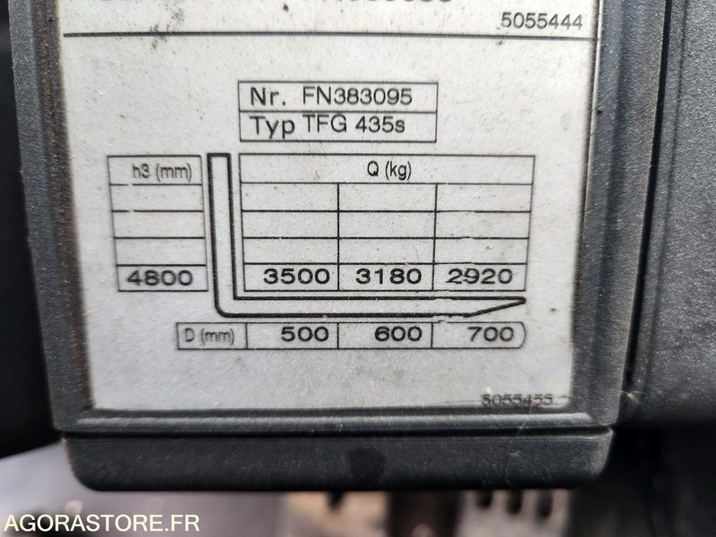 CHARIOT JUNGHEINRICH DFG 435s 480DZ - 2008 / 3260 HEURES - Viljuškar: slika 3 CHARIOT JUNGHEINRICH DFG 435s 480DZ - 2008 / 3260 HEURES - Viljuškar: slika 3