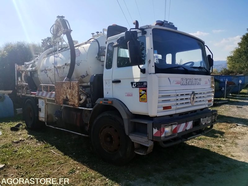 Camion 19t Hydrocureur Renault G300 Maxter 142142km – équipement Huwer - Vakuumska cisterna: slika 1 Camion 19t Hydrocureur Renault G300 Maxter 142142km – équipement Huwer - Vakuumska cisterna: slika 1